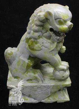 Figura León Foo Dog Piedra Mármol