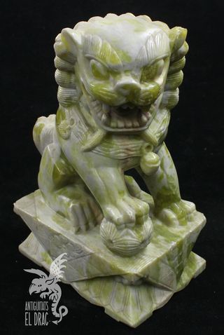 Figura León Foo Dog Piedra Mármol