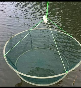Red de pesca plegable 80cm. Nueva, sin abrir .