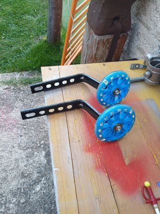 Ruedines bici estándar azul