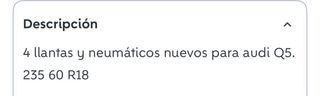 4 Neumáticos invierno con llantas
235 60 R18