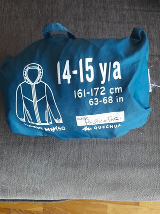Chubasquero niño 14-15 años
