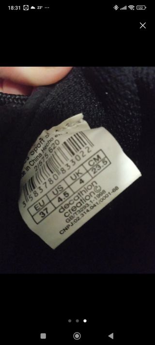 Zapatillas calas mujer