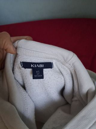 Sudadera Easley gris y blanca