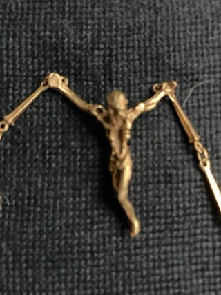 Cristo Dalí y Cadena Clavos Oro Macizo