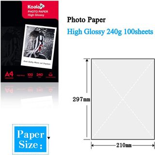✨ - KOALA Papel fotográfico de Brillante, A3, 297x
