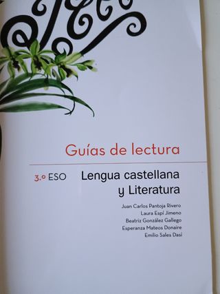 3°ESO Lengua castellana y Literatura