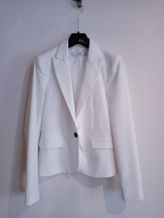 Blazer Blanco Mango Talla XS