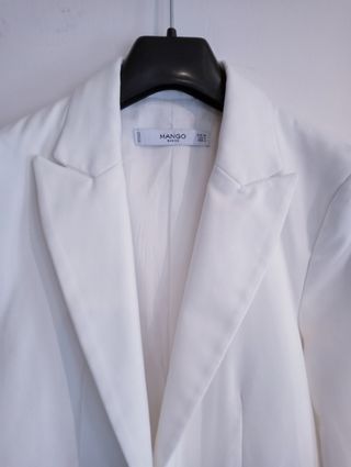 Blazer Blanco Mango Talla XS