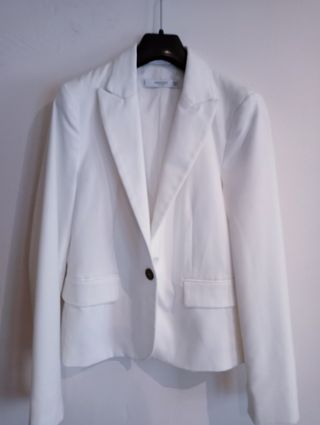 Blazer Blanco Mango Talla XS