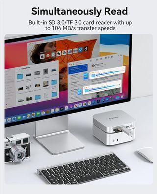 Docking station 9 en 1 Mac Mini M4 slot SSD NUEVO