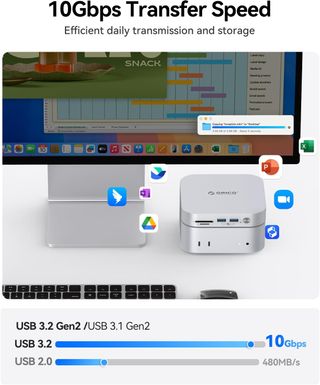 Docking station 9 en 1 Mac Mini M4 slot SSD NUEVO