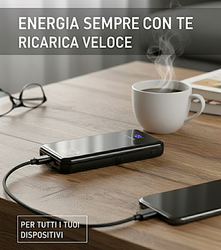Power Bank 20000mAh *NUOVO* USB-C Velocissimo