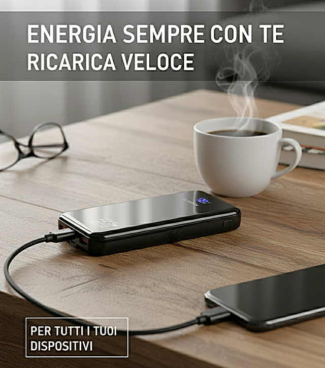 Power Bank 20000mAh USB-C  Velocissimo *NUOVO*