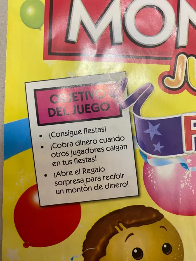 Monopoly Junior Fiesta Juego de Mesa