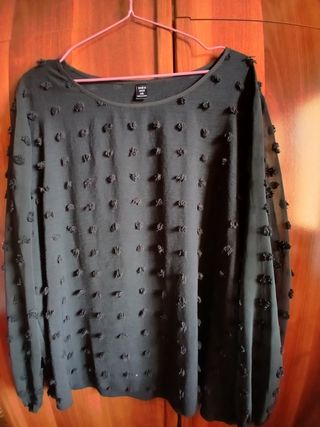 Blusa SHEIN negra talla XXL 