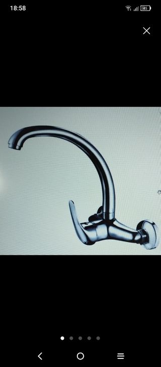 Grifo Fregadero Pared Fundido 150mm