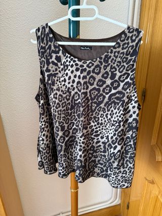 Blusa Pilar Prieto Talla 44 Animal Print