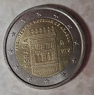 Moneda 2 euros España 2020 Aragón