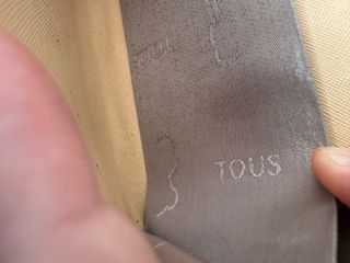 Cartera Tous azul y dorada
