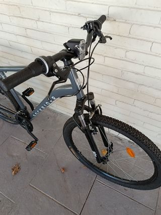 Bicicleta Rockrider Gris