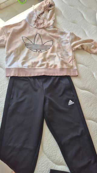 Conjunto Adidas Chándal Mujer Rosa y Negro
