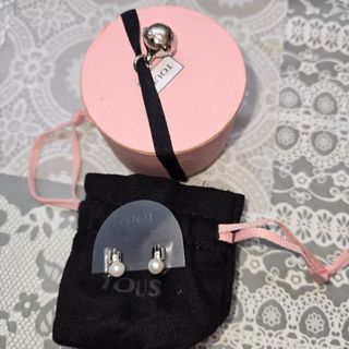Pendientes Tous Oro Blanco Perlas