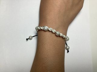 Pulsera blanca perlas caseras sin estrenar