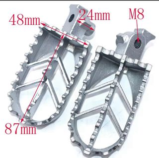 Estriberas Moto Acero Inoxidable Universales 
