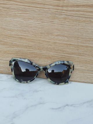 Occhiali da sole cat-eye tartarugati