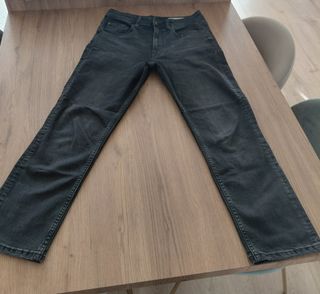Zara Jeans Rectos Negros