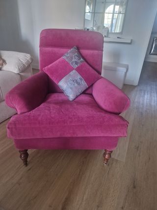 Sillón de diseño rosa/morado