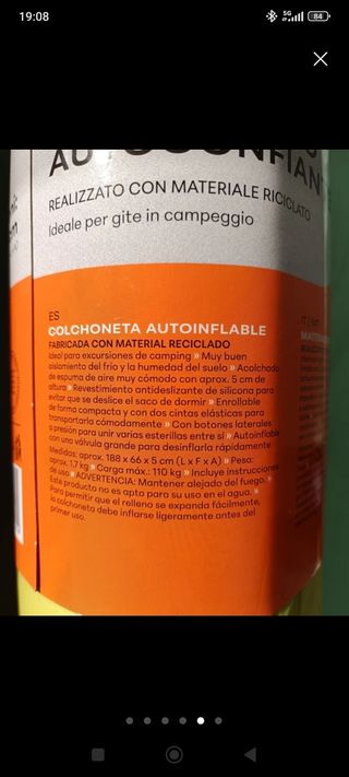 2 Colchonetas autoinflables, para diferentes usos