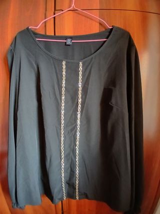 Blusa SHEIN negra talla XXXL