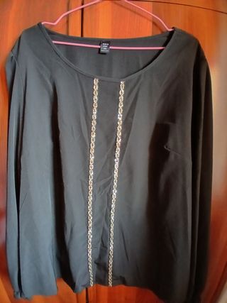 Blusa SHEIN negra talla XXXL