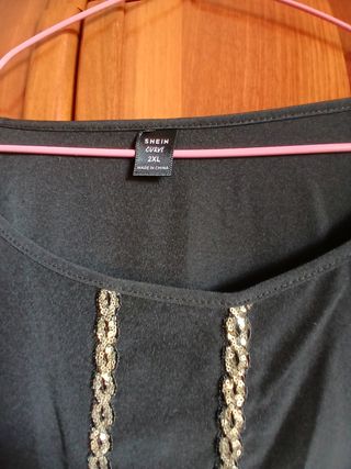 Blusa SHEIN negra talla XXXL
