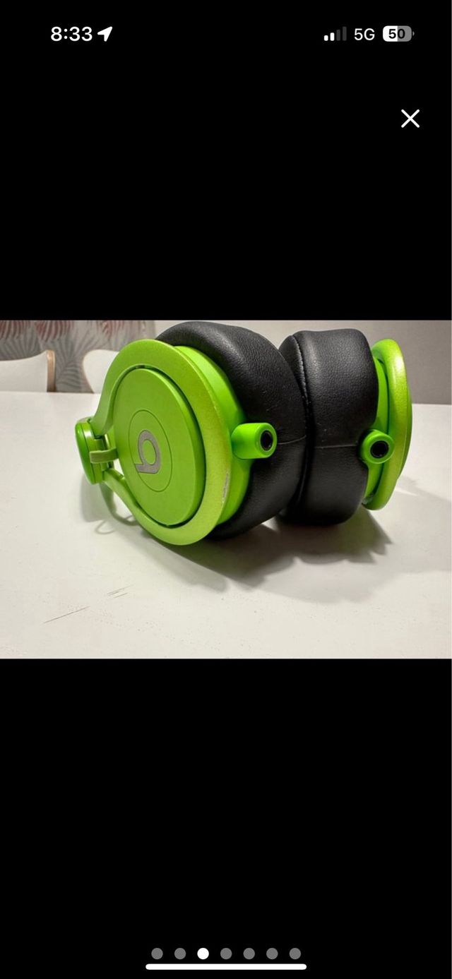 Auriculares Beats Monster Verdes y Negros