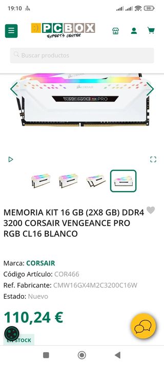 Corsair Vengeance RGB Pro DDR4 8GB