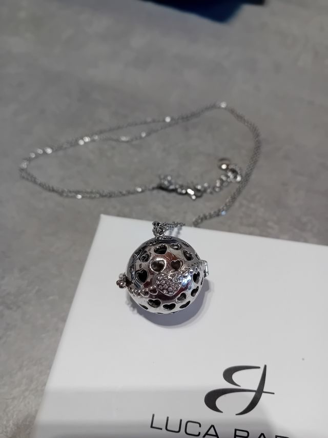 Collana Chiama Angeli Luca Barra Cuori Argento