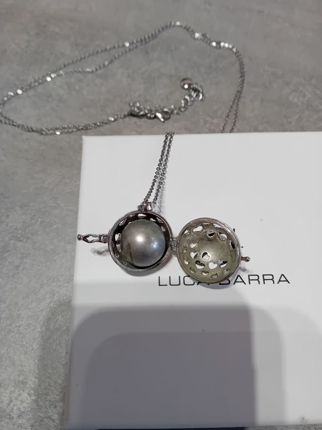 Collana Chiama Angeli Luca Barra Cuori Argento