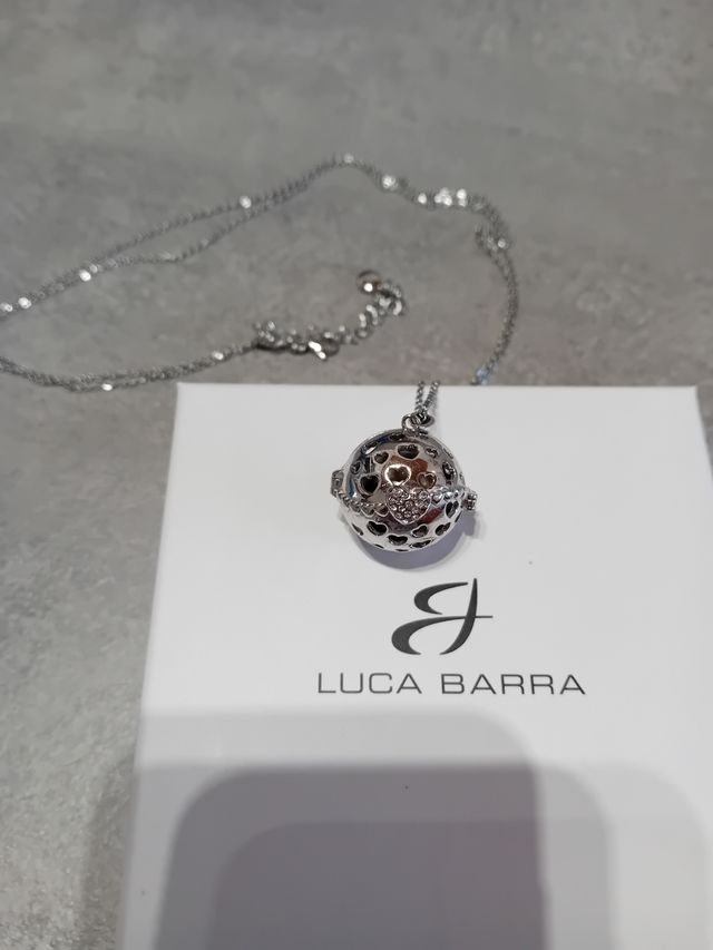 Collana Chiama Angeli Luca Barra Cuori Argento
