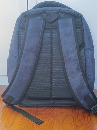 Mochila Portátil Azul Gris
