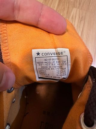 Converse Marrones Talla 43