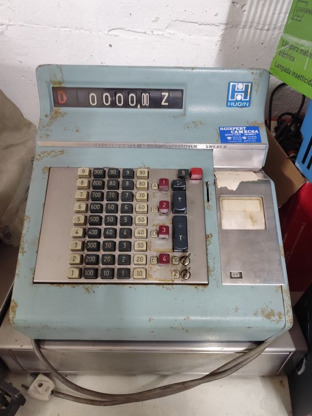 3 Cajas Registradoras Antiguas - marca Hugin