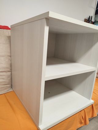 Mesita/Estantería Blanca Madera