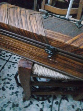 Baúl de madera pequeño bambú