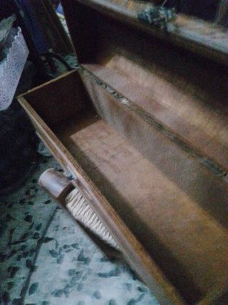 Baúl de madera pequeño bambú