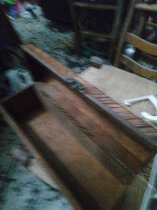Baúl de madera pequeño bambú