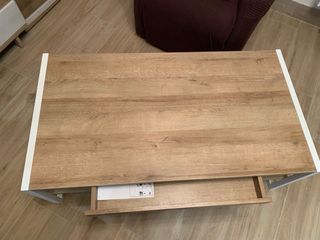 Mesa baja salón madera y metal