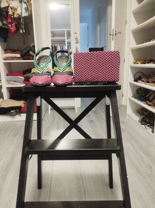 Conjunto bolso y destalonados Zara multicolor